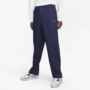 Nike El Chino Pants Relaxed Fit Workwear Streetwear Twill Blue Men Sz 32x32